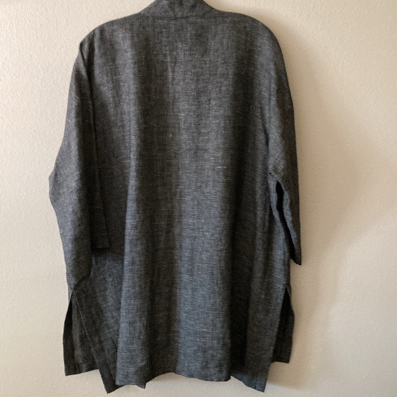 Eileen Fisher Linen/Tencel Kimono - Picture 3 of 8